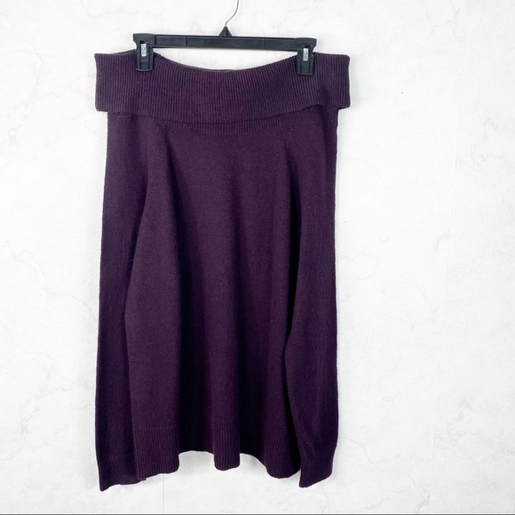 [Gap] Dark Purple Off The-Shoulder Sweater - Picture 1 of 2